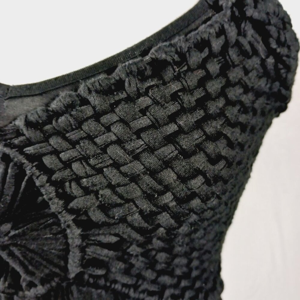 Soma, Black Maxi Halter Dress, Crochet Bodice, Smocked Back, Super Soft, XS Boho - Picture 8 of 12